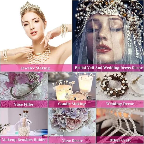 White_10mm_Pearl_Beads_for_Jewelry_Making_(160+_Pcs)_|_White_Glossy_Beads_for_Craft,_Bracelet,_Decoration_&_DIY_Projects_|_Premium_Finish_Beads_for_Art_&_Sewing