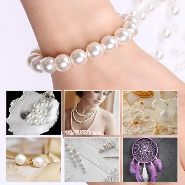 White_14mm_White_Pearl_Beads_for_Jewelry_Making_(60Pcs)_|_DIY_Craft_Beads_for_Bracelet,_Necklace_&_Art_Projects_|_Premium_Gloss_Finish_Plastic_Beads_for_Decoration_(14mm)