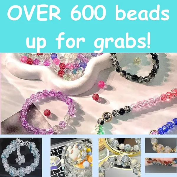 Multicolor_600+_Glass_Beads_DIY_Bracelet_Making_Craft_kit_for_Girls_and_Boys_Includes_11_Colors_of_Glass_Beads,_Evil_Eye_Beads,_Thread_Cutter,_Elastic_Thread,_Jute_Bag_(Crackle_Glass)