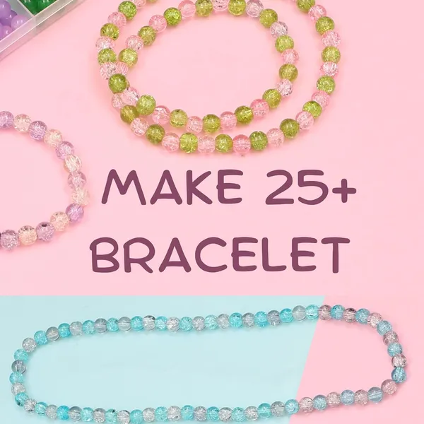 Multicolor_600+_Glass_Beads_DIY_Bracelet_Making_Craft_kit_for_Girls_and_Boys_Includes_11_Colors_of_Glass_Beads,_Evil_Eye_Beads,_Thread_Cutter,_Elastic_Thread,_Jute_Bag_(Crackle_Glass)