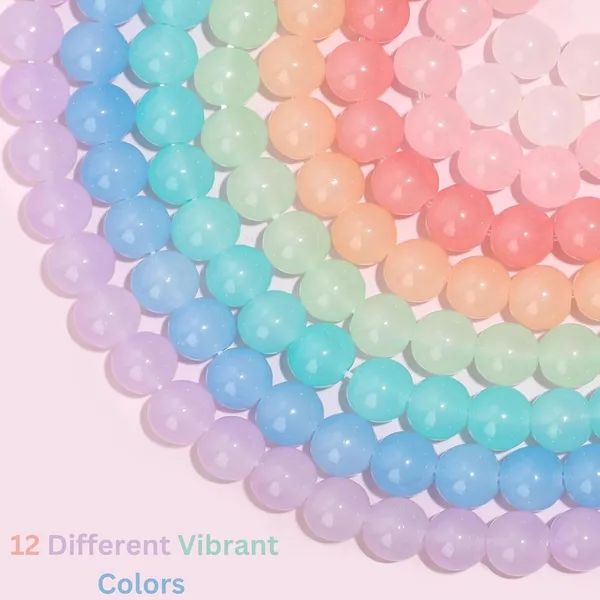 Multicolor_600+_Glass_Beads_DIY_Bracelet_Making_Craft_kit_for_Girls_and_Boys_Includes_11_Colors_of_Glass_Beads,_Evil_Eye_Beads,_Thread_Cutter,_Elastic_Thread,_Jute_Bag