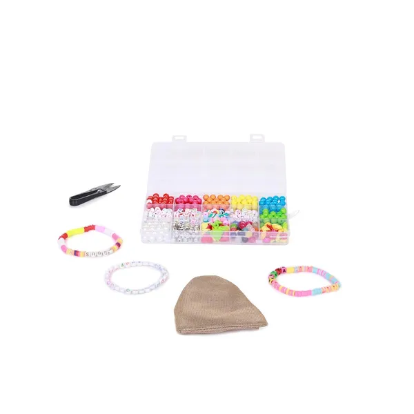 Multicolor_15-Compartment_Bracelet_Making_Kit_for_Girls_&_Kids__400+_Colorful_Beads_Including_Alphabet,_Smiley,_Fruit,_Metallic,_Pearl,_and_Charms__DIY_Jewelry_Craft_Set_with_Cutter,_Elastic_Thread_&_Gift_Bag_birthday_1_2_3_4_5_6_7_8_9_age_years_(8mm_Opaque)
