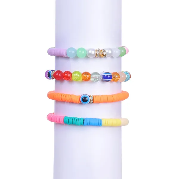 Multicolor_DIY_Jewelry_Making_Kit_with_18_Compartments_of_Beads,_Elastic_String,_Thread_Cutter,_8_Charms_&_Accessories_for_Bracelets,_Necklaces_&_Crafting_-_Birthday_Gift_for_Girls_year_4_5_6_7_8_-_Create_Bracelets,_Necklaces_&_More!_(_Clay)