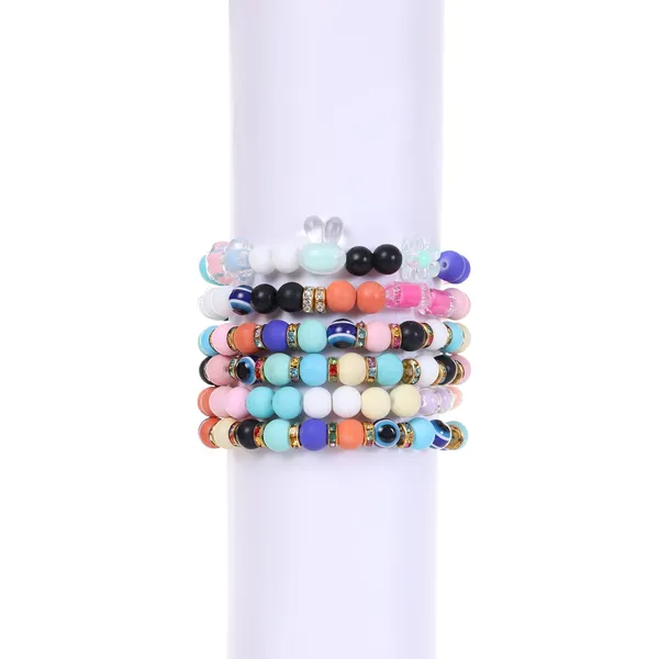 Multicolor_DIY_Bracelet_Making_Kit_for_Girls__24_Compartment_Set_with_400+_Matte_&_Glossy_Beads,_Cute_Charms,_Elastic_Thread,_Cutter_&_Gift_Bag__Jewelry_Craft_Set_for_Kids_&_Teens_birthday_Gift_for_2_3_4_5_6_7_8_9_years_age_(Matt_beads)