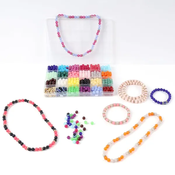 Multicolor_Diy_Bracelet_Making_Kit_-_600+_Pcs_24_Colorful_Beads,_10M_Elastic_Thread,_Jute_Bag,_And_Cutter_-_Gift_For_Girls_Birthdays_(Moon_8Mm),