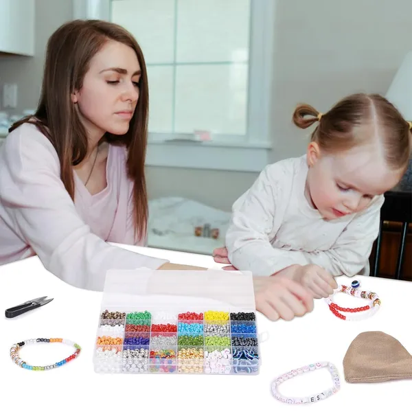 Multicolor_Bracelet_Making_Kit_with_2900+_Pcs__Seed_Beads,_Evil_Eye,_Alphabet,_Metallic,_Tools_&_Pouch_for_Girls_DIY_Jewelry_Craft_Birthday_Gift_for_Girls_2_3_4_5_6_7_8_9_Years