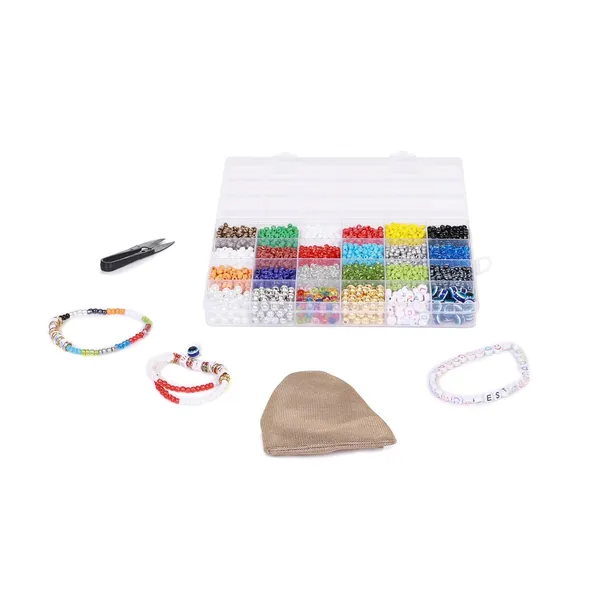 Multicolor_Bracelet_Making_Kit_with_2900+_Pcs__Seed_Beads,_Evil_Eye,_Alphabet,_Metallic,_Tools_&_Pouch_for_Girls_DIY_Jewelry_Craft_Birthday_Gift_for_Girls_2_3_4_5_6_7_8_9_Years