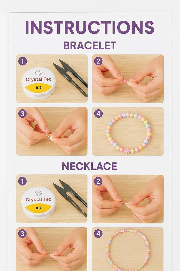 Multicolor_DIY_Bracelet_Making_Kit_-_24_Colorful_Beads,_10m_Elastic_Thread,_Jute_Bag,_and_Cutter_-_Gift_for_Girls_Birthdays_(Dual_Tone_)