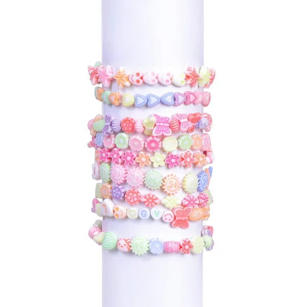 Multicolor_DIY_Bracelet_Making_Kit_-_24_Colorful_Beads,_10m_Elastic_Thread,_Jute_Bag,_and_Cutter_-_Gift_for_Girls_Birthdays_(Dual_Tone_)