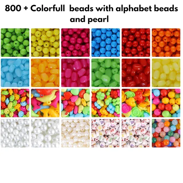 Multicolor_AmbitieuxBracelet_Jewelry_Making_Kit_with_24_Vibrant_Color_Beads_&_Elastic_Thread__DIY_Bead_Craft_Set_for_Kids_&_Adults__Perfect_for_Bracelet,_Necklace,_and_Jewelry_Creations_(All_Color)