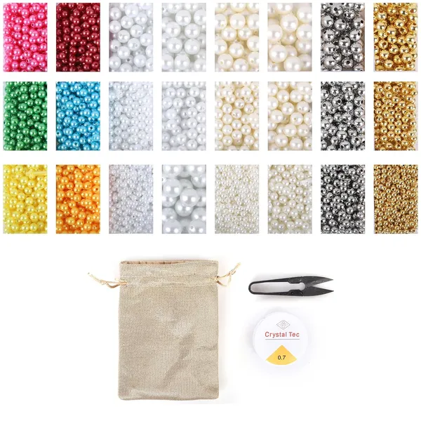 Multicolor_Master_Crafters_Plastic_Beads_Set_-_1800+_pcs_of_24_Varieties_with_Essential_Tools_&_Storage_(Golden_Silver)