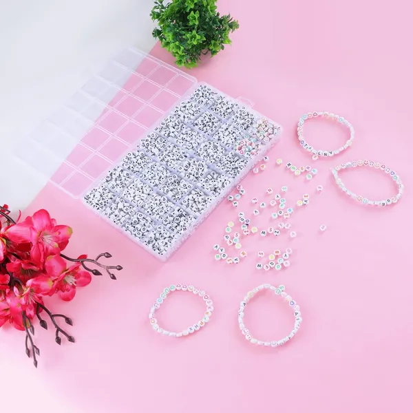 Multicolor_DIY_Bracelet-Making_Kit_with_1100+_Clay_Beads,_26_Alphabet_Beads_(Black_&_White),_Smiley_&_Heart_Emojis,_Charms_&_Accessories__Complete_Friend_Ship_Bracelet_Jewelry_Crafting_Set