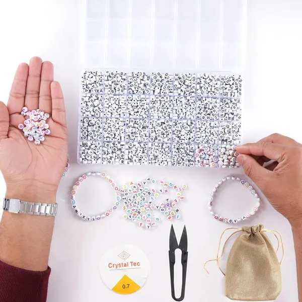 Multicolor_DIY_Bracelet-Making_Kit_with_1100+_Clay_Beads,_26_Alphabet_Beads_(Black_&_White),_Smiley_&_Heart_Emojis,_Charms_&_Accessories__Complete_Friend_Ship_Bracelet_Jewelry_Crafting_Set