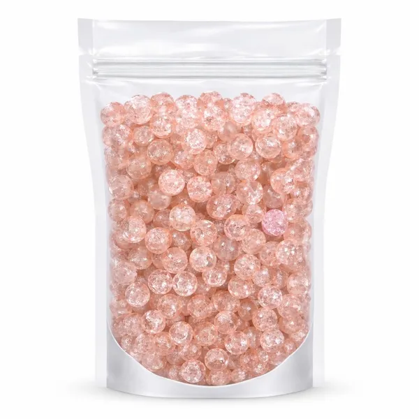 Peach_650+_Pcs_Crackle_Glass_Beads_for_Jewelry_Making_|_8mm_Assorted_Color_Round_Glass_Beads_for_Bracelet,_Necklace,_Anklet_&_DIY_Craft_|_Bulk_Bead_Kit_for_Selling_&_Handmade_Business