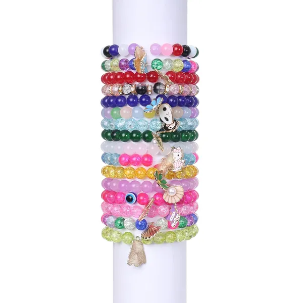 Multicolor_48-Compartment_Jewelry_Making_Kit_with_8_Gold_&_7_Silver_Charms__Bead_Set_with_Cutter_&_2_Rolls_of_0.7mm_Elastic_String_(10m_Each)__DIY_Bracelet_&_Necklace_Crafting_Kit_for_girls_birthday_gift_2_3_4_5_6_7_8_9