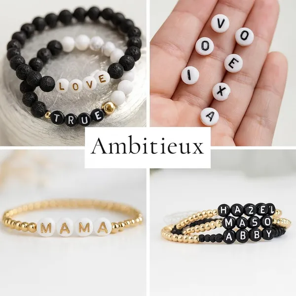 Multicolor_350+_Round_Alphabet_Letter_Black_and_White_Beads_for_Bracelet_Jewellery_Making_with_10m_Elastic_Thread_(0.8mm)_|_Round,_Cube_and_Heart_Shape_(Round_White_Black)