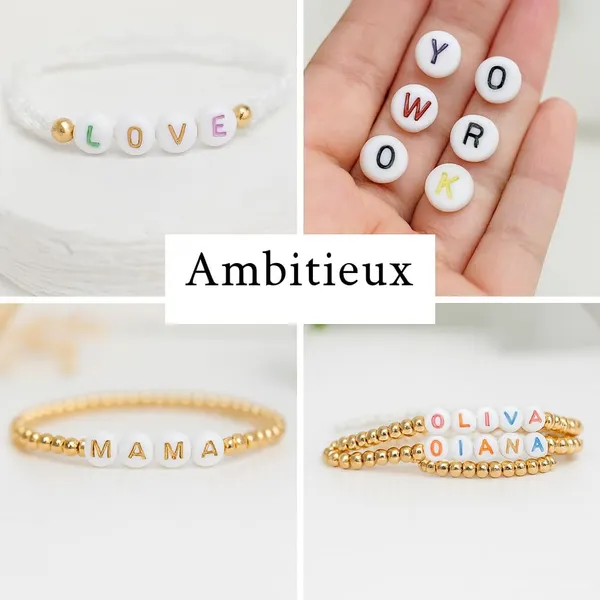 White_350+_Round_Alphabet_Letter_Colorfull_Beads_for_Bracelet_Jewellery_Making_with_10m_Elastic_Thread_(0.8mm)_|_Round,_Cube_and_Heart_Shape_(Round)