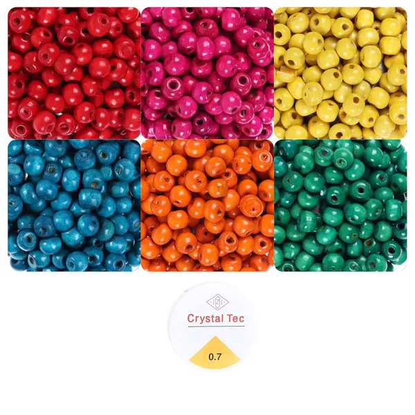 Multicolor_8mm_Wooden_Beads_for_Jewelry_Making__Set_of_6_Different_Colors_with_10_Meters_Elastic_Thread_for_Bracelets_&_Necklaces