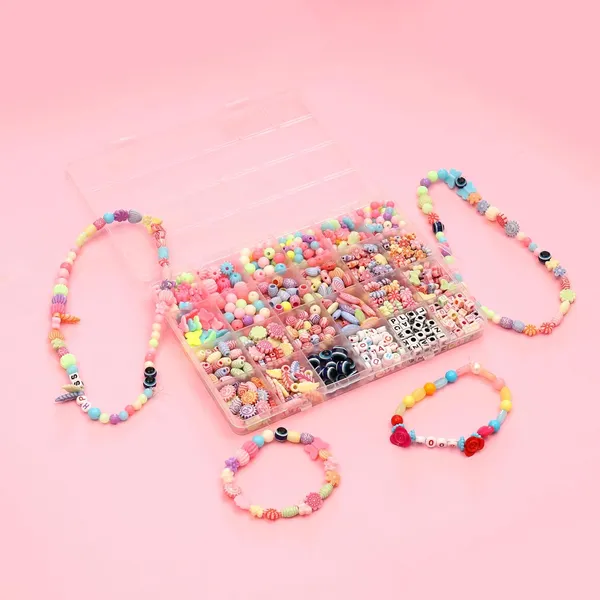 Multicolor_DIY_Bracelet_Making_Kit_-_800_+_pcs_24_Colorful_Beads,_10m_Elastic_Thread,_Jute_Bag,_and_Cutter_-_Gift_for_Girls_Birthdays_(_Mix_1)