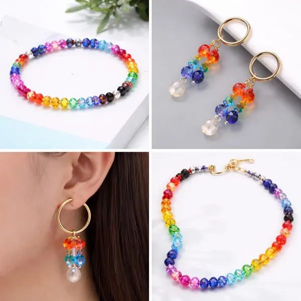 Ambitieux_1400+_PCS_Acrylic_6mm_Crystal_Plastic_Beads_for_Jewellery_Making_&_DIY_Crafts_|_Colorful_Craft_Beads_for_Kids,_Bracelets,_Necklaces,_Art_&_Craft_Projects_(Apple_Green)