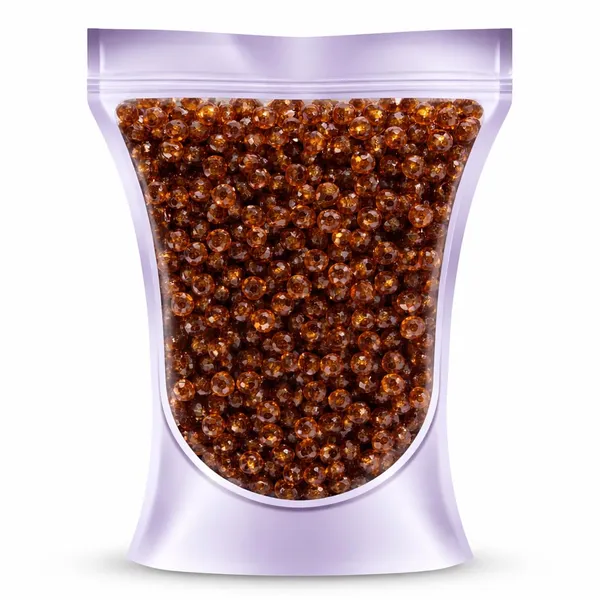 Ambitieux_1400+_PCS_Acrylic_6mm_Crystal_Plastic_Beads_for_Jewellery_Making_&_DIY_Crafts_|_Colorful_Craft_Beads_for_Kids,_Bracelets,_Necklaces,_Art_&_Craft_Projects_(Brown)
