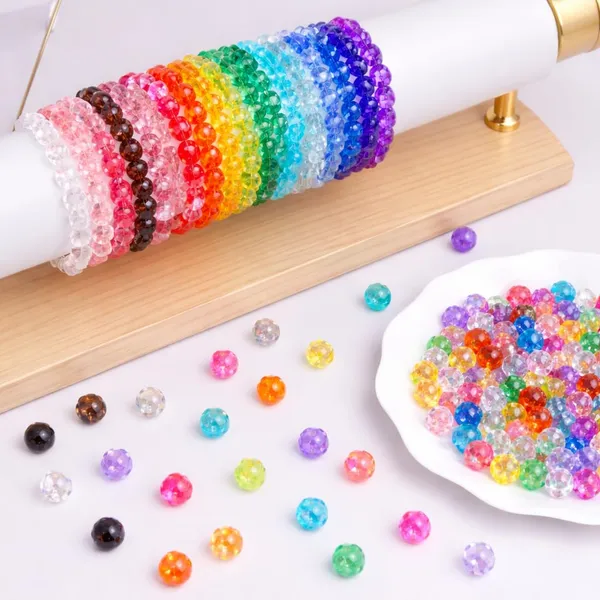 Ambitieux_1400+_PCS_Acrylic_6mm_Crystal_Plastic_Beads_for_Jewellery_Making_&_DIY_Crafts_|_Colorful_Craft_Beads_for_Kids,_Bracelets,_Necklaces,_Art_&_Craft_Projects_(Orange)