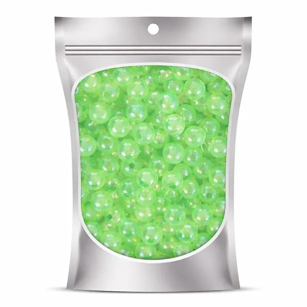 Ambitieux_800+_PCS_8mm_Rainbow_Shining_Round_Plastic_Beads_for_Jewellery_Making_|_DIY_Craft_Beads_for_Bracelets,_Necklaces_&_Art_Projects_|_Birthday_Gift_for_Girls_&_Kids_(4ÃƒÂ¢Ã¢â€šÂ¬Ã¢â‚¬Å“12_Years)_(Parrot_Green)