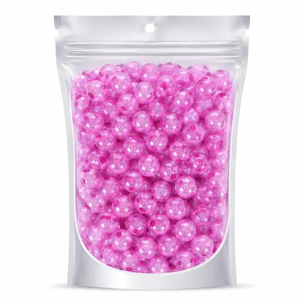 Ambitieux_800+_PCS_8mm_Rainbow_Shining_Round_Plastic_Beads_for_Jewellery_Making_|_DIY_Craft_Beads_for_Bracelets,_Necklaces_&_Art_Projects_|_Birthday_Gift_for_Girls_&_Kids_(4ÃƒÂ¢Ã¢â€šÂ¬Ã¢â‚¬Å“12_Years)_(Pink)