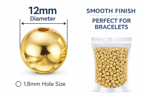 Ambitieux_Golden_CCB_Beads_for_Jewellery_Making_â€“_6mm_8mm_10mm_and_12mm_Round_Gold_Plastic_Beads_for_Bracelet,_Necklace_&_DIY_Craft_â€“_Lightweight_Metallic_Spacer_Beads_for_Women_&_Kids_(Multi_Size_Pack)_(12mm)