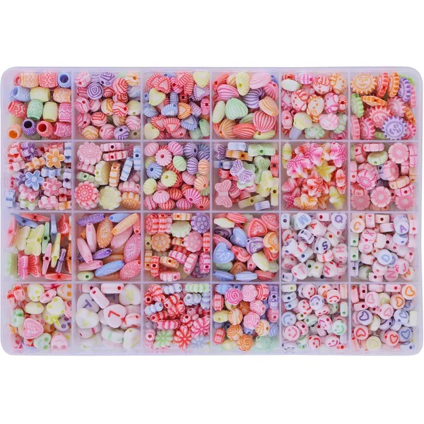 Multicolor_Children_Jewelry_Making_Craft_Bracelet_Kits_set_for_Kids_-_DIY_24_Compartment_Box,_700+_Colorful_Beads,_Ear_Hangings,_Lobster_Locks_&_Rings_,_8_Pcs_of_Charms_With_Accessories_-_Birthday_Gift_for_Girls_4_5_6_7_Years_(Dual_Tone)