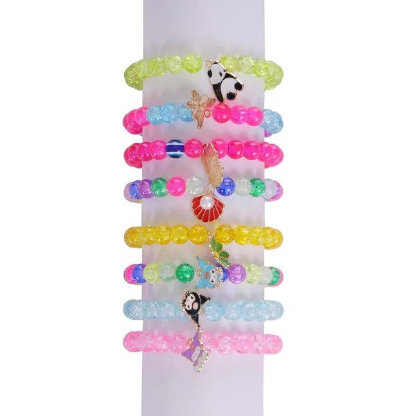 Multicolor_Children_Jewelry_Making_Craft_Bracelet_Kits_set_for_Kids_-_DIY_24_Compartment_Box,_350+_Colorful_Beads,_Ear_Hangings,_Lobster_Locks_&_Rings_,_8_Pcs_of_Charms_With_Accessories_-_Birthday_Gift_for_Girls_4_5_6_7_Years_Packed_in_a_sturdy_corrugated_box(Glass_Beads_Kit)