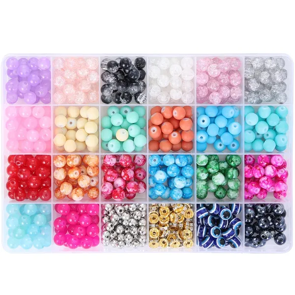 Multicolor_Children_Jewelry_Making_Craft_Bracelet_Kits_set_for_Kids_-_DIY_24_Compartment_Box,_700+_Colorful_Beads,_Ear_Hangings,_Lobster_Locks_&_Rings_,_8_Pcs_of_Charms_With_Accessories_-_Birthday_Gift_for_Girls_4_5_6_7_Years_(All_Glass_beads)