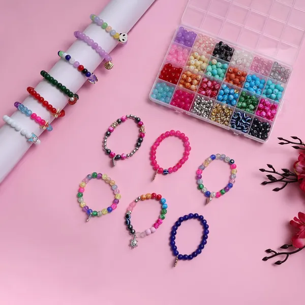 Multicolor_Children_Jewelry_Making_Craft_Bracelet_Kits_set_for_Kids_-_DIY_24_Compartment_Box,_700+_Colorful_Beads,_Ear_Hangings,_Lobster_Locks_&_Rings_,_8_Pcs_of_Charms_With_Accessories_-_Birthday_Gift_for_Girls_4_5_6_7_Years_(All_Glass_beads)
