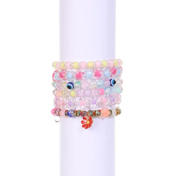 Multicolor_Children_All-in-One_Bracelet_Making_Kit__24_Grid_Jewelry_Set_with_1000+_Beads,_Alphabet_Letters,_Charms,_Jump_Rings,_Tools_&_2_Elastic_Rolls__DIY_Jewellery_Craft_Kit_for_Kids_Age_612-_Birthday_Gift_for_Girls_4_5_6_7_Years_(Clay_With_8mm_matt)