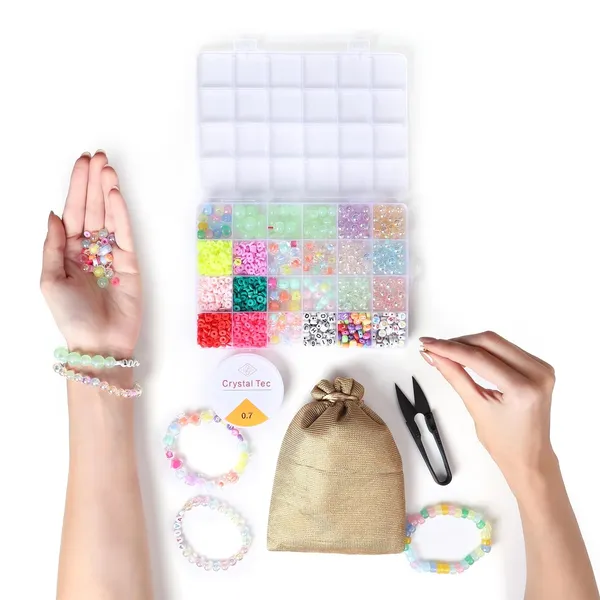 Multicolor_DIY_Jewelry_Making_Kit_for_Girls_(1900+_Beads)_|_Includes_Glow_in_the_Dark_Beads,_Alphabet,_Charms,_Strings_&_Tools_|_Unisex_Bead_Set_for_Kids_Ages_512__Bracelet,_Necklace_&_Craft_Kit_with_Storage_Box