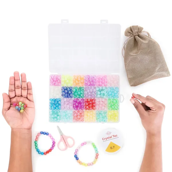 ambitieux_DIY_Jewellery_Making_Kit_for_Girls_|_2700+pcs_Colorful_Round_Beads,_Pearls_&_Charms_Set_|_Bracelet,_Necklace_&_Keychain_Making_Craft_Kit_|Birthday_Gift_for_Girls_&_Kids