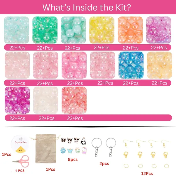 ambitieux_DIY_Jewellery_Making_Kit_for_Kids__24_Colours_Pearl_Beads_Set_with_Charms_&_Accessories_|_Birthday_Gift_for_Girls_Age_5,_6,_7,_8,_9,_10,_11,_12+_Years_(15_8mm_Rainbow_Beads)