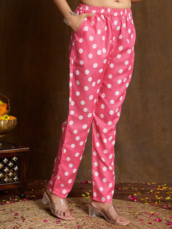 Pink_Cotton_Blend_Bubble_Kurta_Set_For_Women