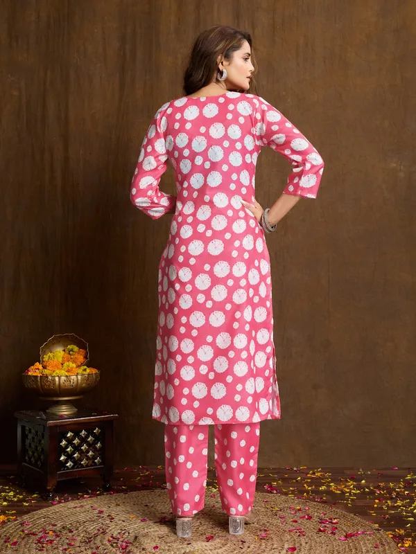 Pink_Cotton_Blend_Bubble_Kurta_Set_For_Women