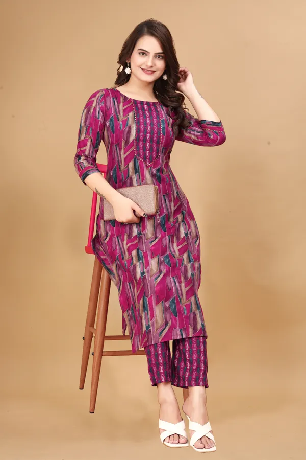 Blue_Cotton_Blend_Kumkum_Kurta_Set_For_Women