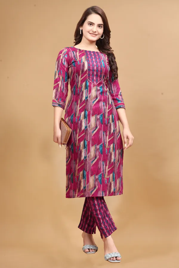 Blue_Cotton_Blend_Kumkum_Kurta_Set_For_Women