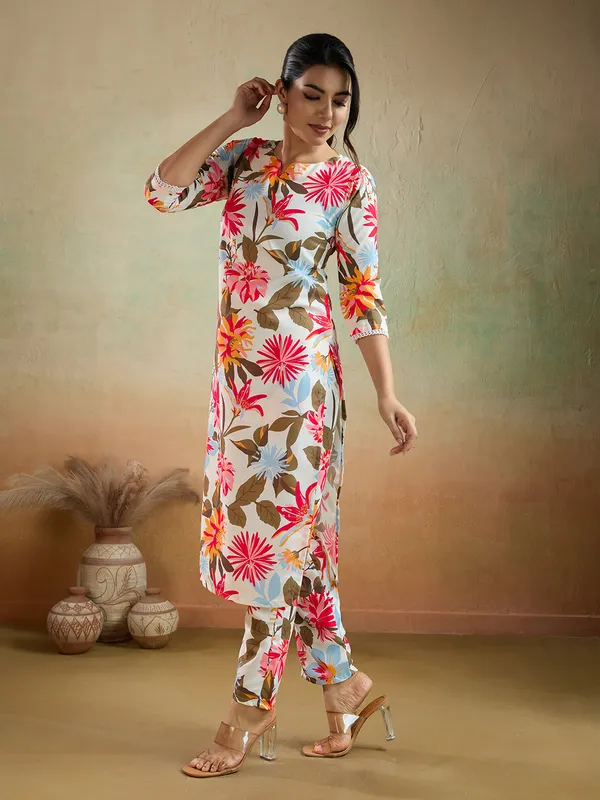 Orange_Cotton_Blend_Luna_Kurta_Set_For_Women