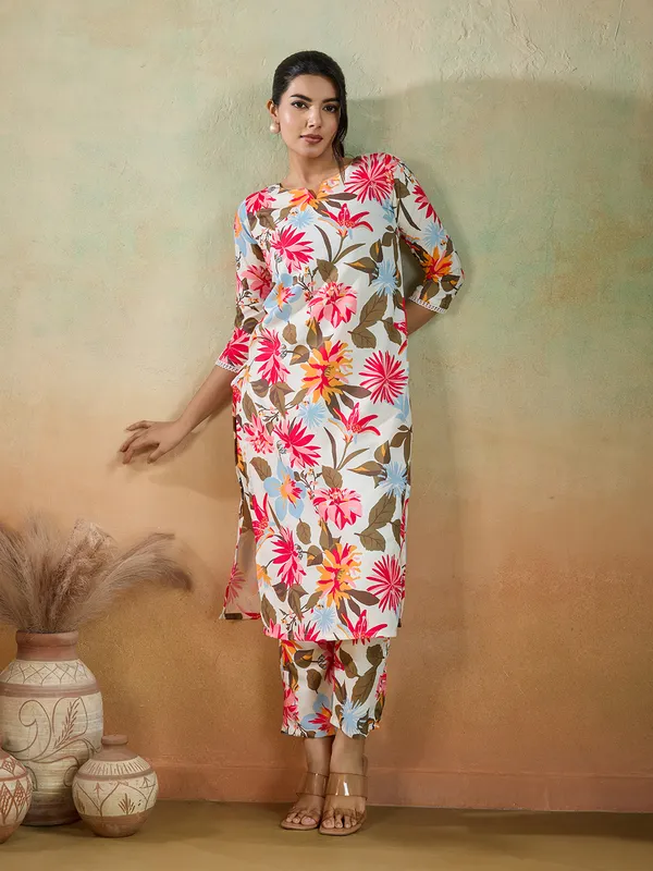 Orange_Cotton_Blend_Luna_Kurta_Set_For_Women