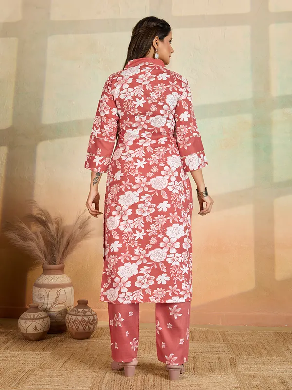 Orange_Cotton_Blend_Maza_Kurta_Set_For_Women