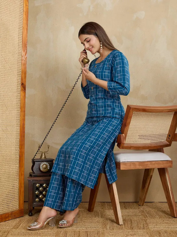 Blue_Cotton_Blend_Rashi_Kurta_Set_For_Women