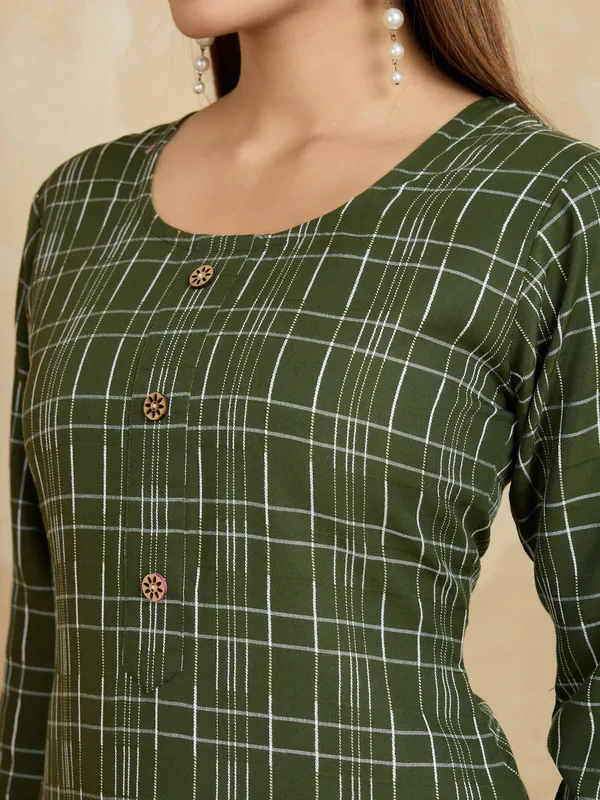 Green_Cotton_Blend_Rashi_Kurta_Set_For_Women
