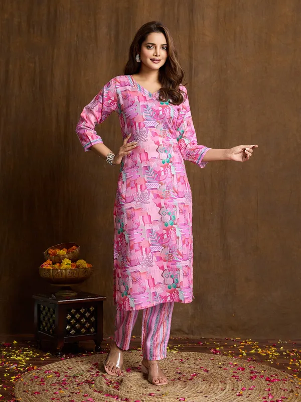 Pink_Cotton_Blend_Sita_Kurta_Set_For_Women
