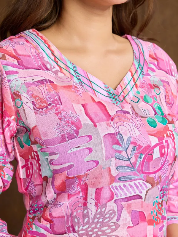 Pink_Cotton_Blend_Sita_Kurta_Set_For_Women