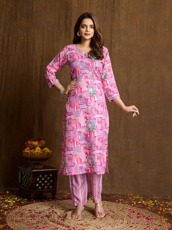 Pink_Cotton_Blend_Sita_Kurta_Set_For_Women