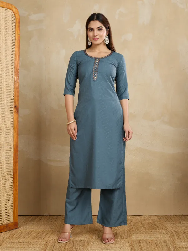 Grey_Cotton_Blend_Swara_Kurta_Set_For_Women